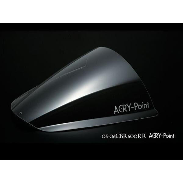 アクリポイント CBR600RR CBR600RR 2005-2006用スクリーン レーシング（クリ...