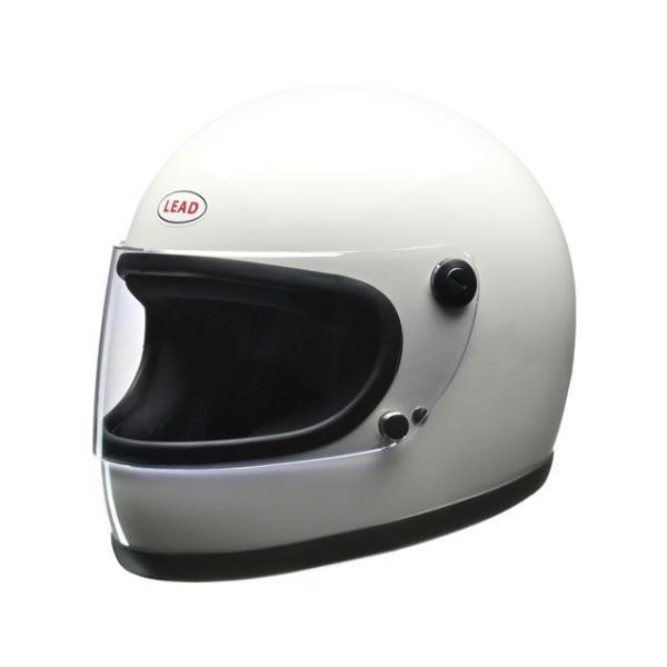 正規品／リード工業 レトロフルフェイス ヘルメット RX-100R（ホワイト） LEAD バイク