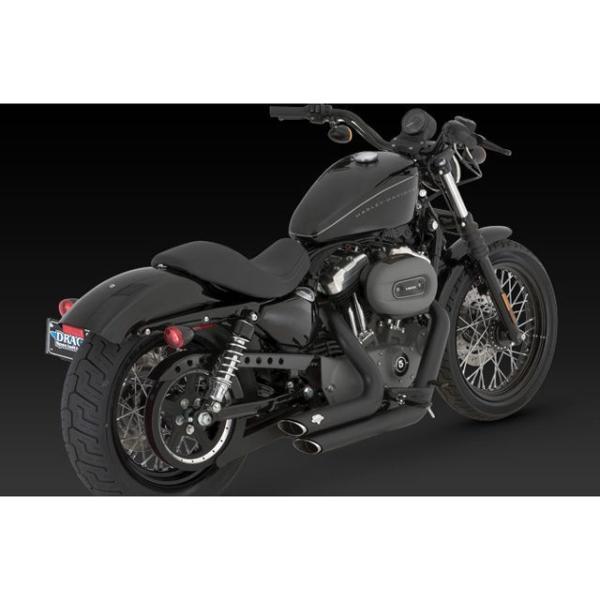 バンス スポーツスターファミリー ショートショット スタッガード（ブラック） VANCE&amp;HINES