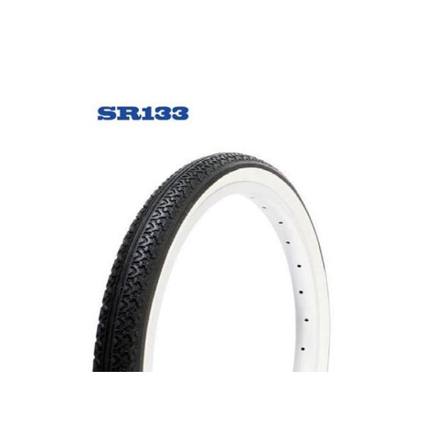 正規品／シンコー（自転車） スタンダードタイヤ【SR133】1本巻 白/黒 22x1 3/4 shi...