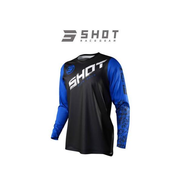 正規品／SHOT RACE GEAR ジャージ DEVO SLAM（ブルー） サイズ：L SHOT ...