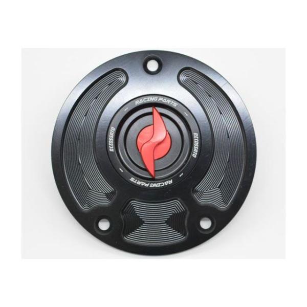 アコサット アルミタンクキャップ Ver.4 カワサキ用03タイプ カラー レッド ACCOSSAT...