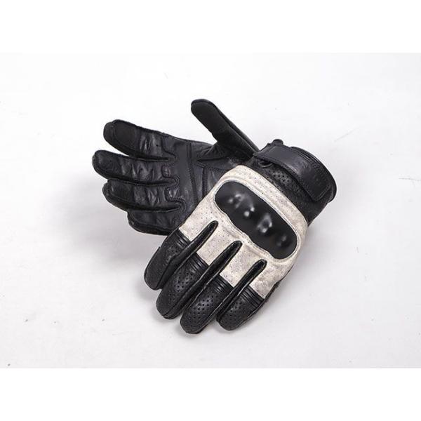 デグナー 2022春夏モデル TG-76M メッシュレザーショートグローブ（ブラック/アイボリー） ...