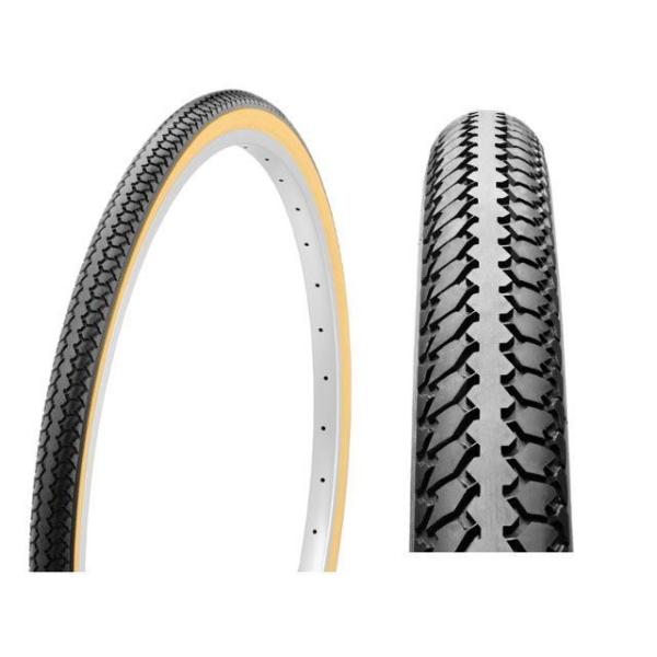 シンコー（自転車） ペア巻き タイヤ（ベージュ/ブラック） 27x1 3/8 shinko