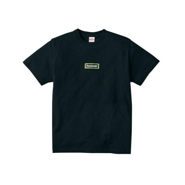 正規品／カワサキ ポリゴンワッペンTシャツ（ブラック） サイズ：L KAWASAKI バイク