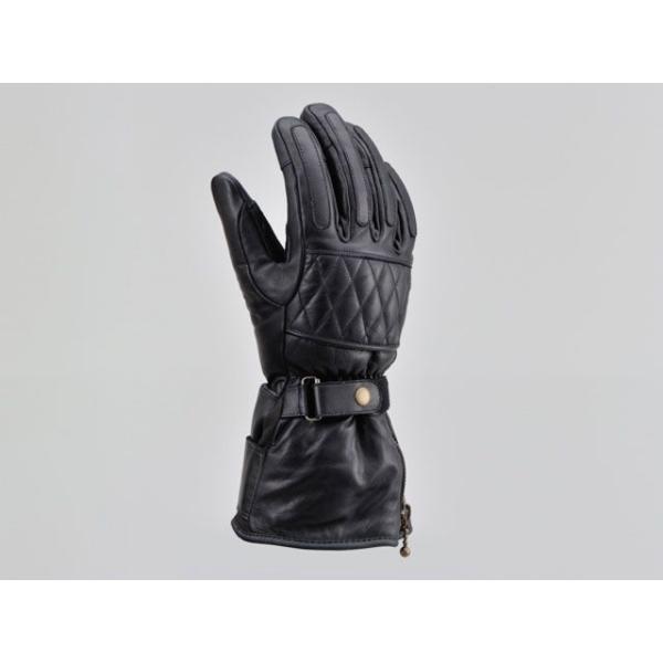ヘンリービギンズ HBG-076 カウレザーロングウインターグローブ（ブラック） サイズ L Hen...