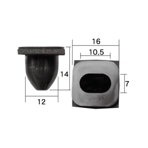 ボストン BC5552 アンカークリップ 10個入り 黒色 VOSTONE