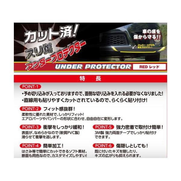 アールエル カット済擦り傷アンダープロテクター レッド R×L