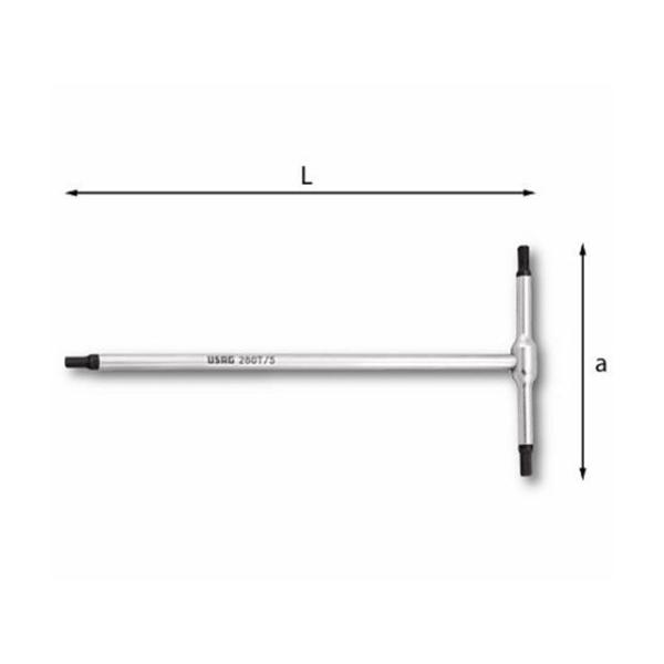 ウーザック TハンドルHEXレンチ4mm USAG