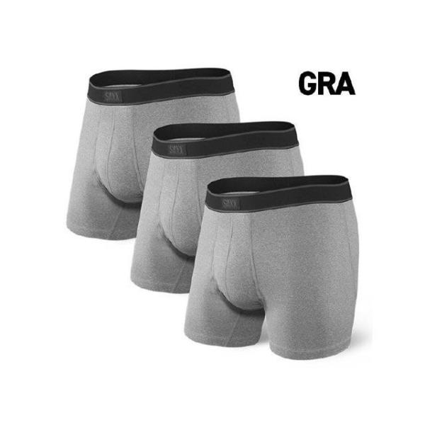 サックス SXPP3B DAYTRIPPER BOXER BRIEF FLY 3PACKS GRA ...