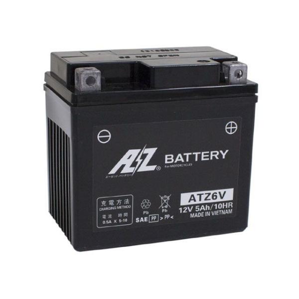 正規品／エーゼット 汎用 オートバイ用バッテリー ATZ6V（液入充電済） AZ バイク