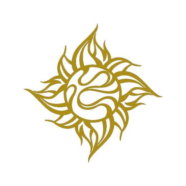 トライジャ TRIJYA 太陽マークステッカーゴールド サイズ M トライジャ