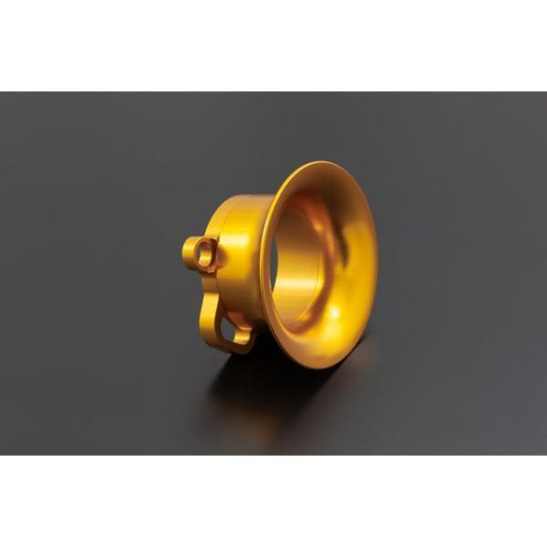 ピーエムシー 汎用 FCR35φ〜41φビレット2ピースエアファンネル（50mm） カラー ゴールド...