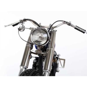 ヤマハ SR400/500 フロントフォークカバー ブラック モーターロック