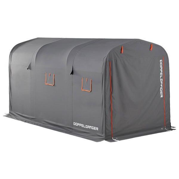 【メーカー直送】ドッペルギャンガー ストレージバイクガレージ/Xラージ（グレー・オレンジ） DOPP...