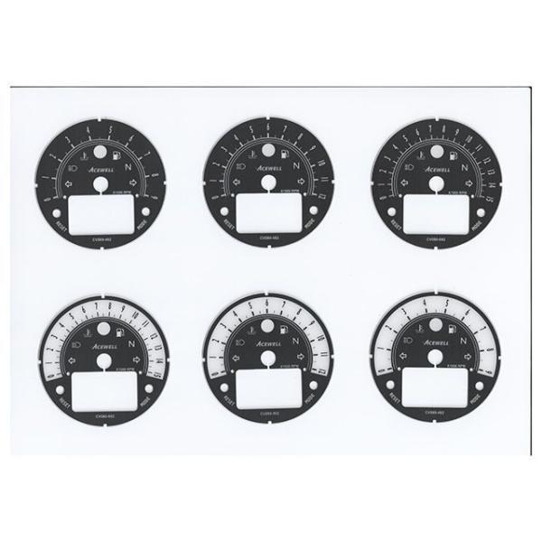 正規品／エースウェル 汎用 CV080-402W 多機能デジタルメーター 9000rpm（白文字盤）...