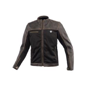 コミネ メッシュジャケット JK-166 ハーフレザーメッシュジャケット