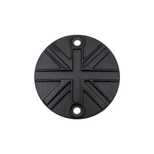 Motone クラッチバッジ ユニオンジャック ブラック/ポリッシュシルバー