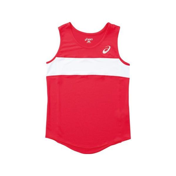 正規品／アシックス XT2035 SINGLET（レッド） サイズ：O ASICS キャンプ