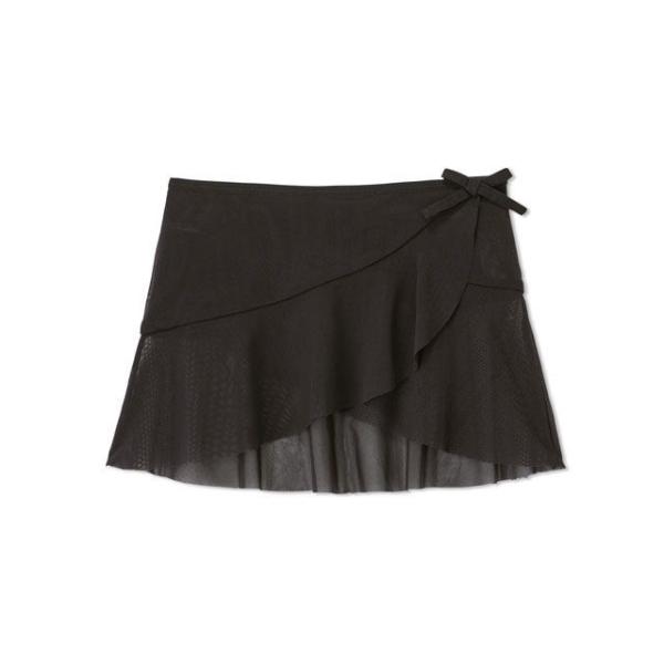 正規品／ダンスキン DAJ623150 キッズストレッチチュールカバースカート（ブラック） サイズ：...