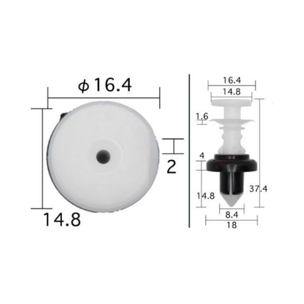 ボストン BC5566 クリップ 1袋10個入り（白/黒） VOSTONE