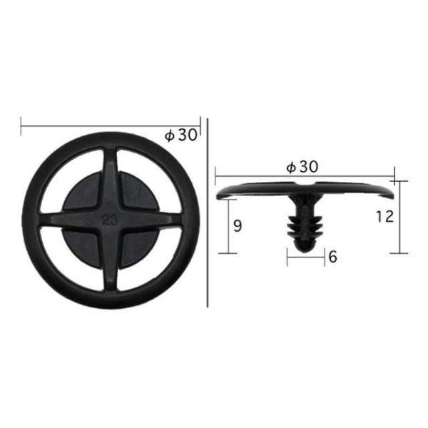 ボストン BC5958 クリップ 1袋10個入り（黒） VOSTONE