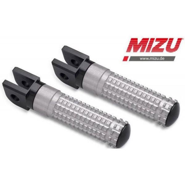 ミズ レーシングフットペグ ABE認可品 ブラック/シルバー ｜ 409ST1110003 MIZU