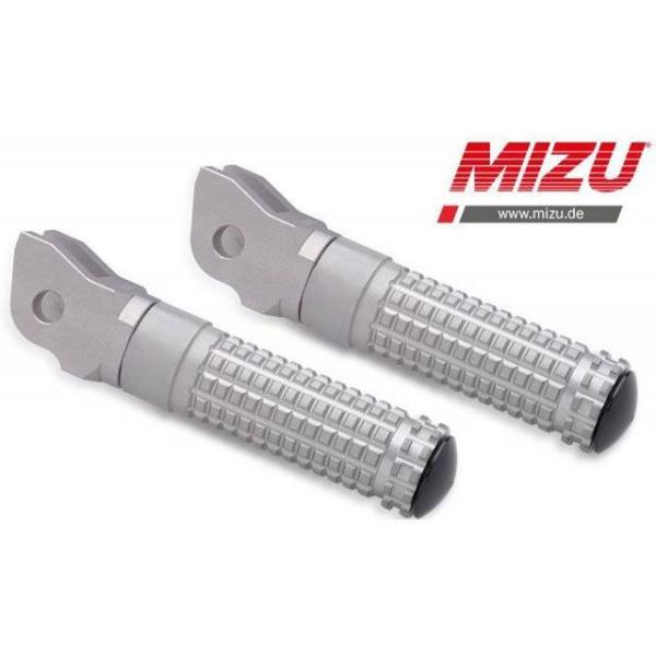 ミズ レーシングフットペグ ABE認可品 シルバー/シルバー ｜ 409TT1110006 MIZU