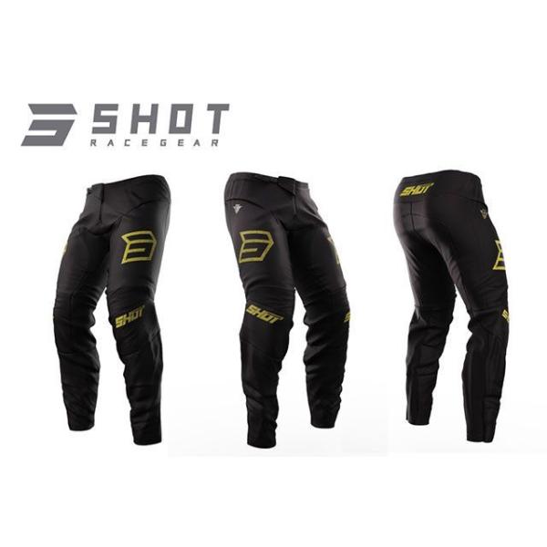 正規品／SHOT RACE GEAR パンツ ARMY（ゴールド） サイズ：34 SHOT RACE...