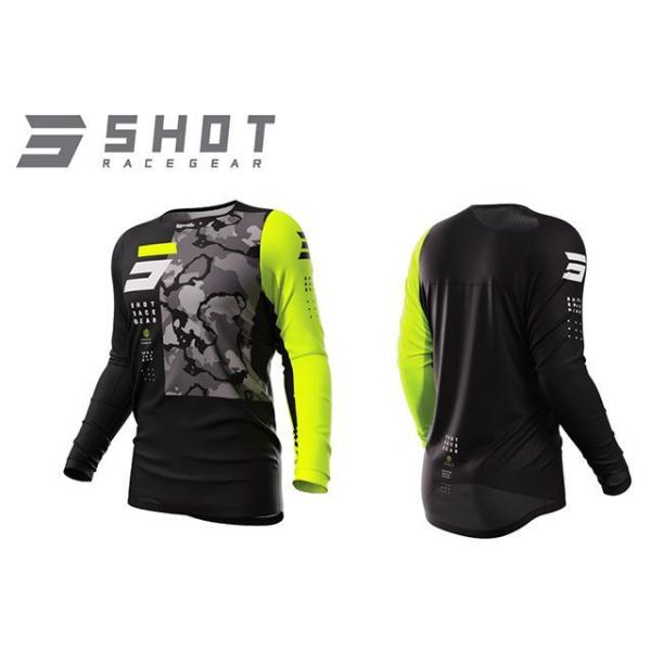 正規品／SHOT RACE GEAR ジャージ カモ 2.0（ネオンイエロー） サイズ：XL SHO...