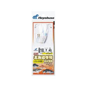 HAYABUSA 創流宗八 オーロラフィルムツイスト巻 白フラッシャー IS377 18号 ハリス7 Hayabusa