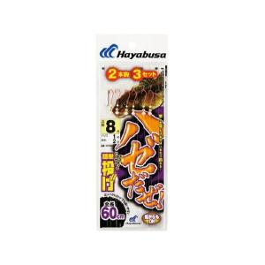 HAYABUSA ハゼだぜ 簡単投げ 2本鈎3セット NT601 6号 ハリス0.8 Hayabusa キャンプ