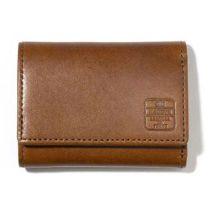 正規品／カドヤ K’S LEATHER＆K’S PRODUCT 3 FOLD コンパクトウォレット（ブラウン） KADOYA バイク