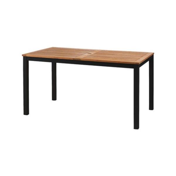 【メーカー直送】東谷 ODS-74BK オリー ダイニングテーブル（ブラック） Azumaya
