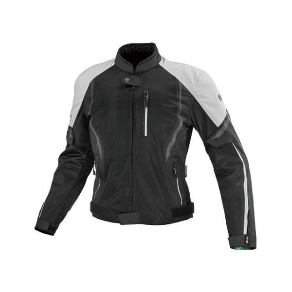 コミネ 2024春夏モデル JK-1463 プロテクトハーフメッシュジャケット（ブラック×ライトグレ...