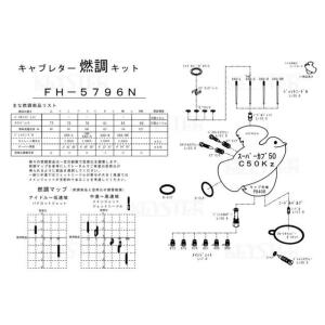 正規品／キースター スーパーカブ50 燃調キット スーパーカブ50/C50Kz用キャブレター オーバーホール＆セッティングパーツセット KEYSTE…