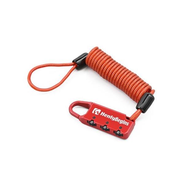 ヘンリービギンズ コンパクトダイヤルロック カールコード DLK120R（レッド） HenlyBeg...