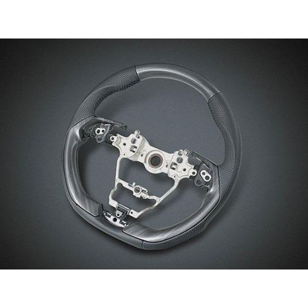 LANBO オリジナルステアリング タイプ2 ハリアー MXUA/AXUH80・85（グレーウッド）...