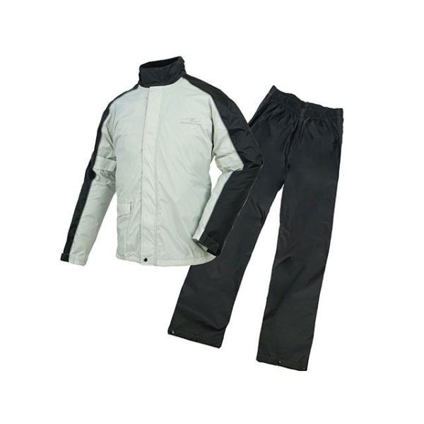 ラフ＆ロード デュアルテックスコンパクトレインスーツ（シルバー） サイズ WM Rough&amp;Road