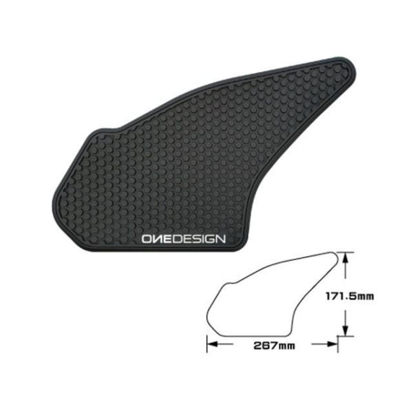 プリント 汎用 PI1017-HDR309 ニーグリップパッド HDR（ブラック） print