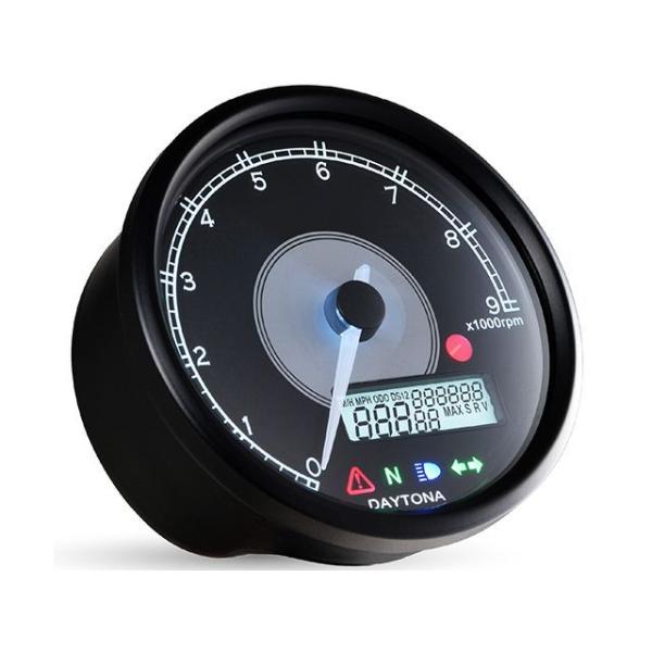 デイトナ VELONA 電気式タコ&amp;スピードメーター φ80 9000rpm DAYTONA