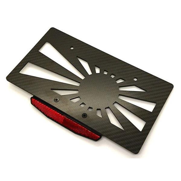 Fixe design 汎用 CFRP ライセンスプレートベース アサヒ リフレクター付 Fixe ...