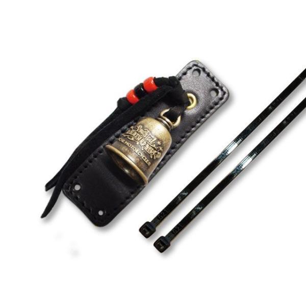 ラフテールレザーワークス ガーディアンベル＆レザーホルダー【01】（ベル：ブラス） ホルダー ブラッ...