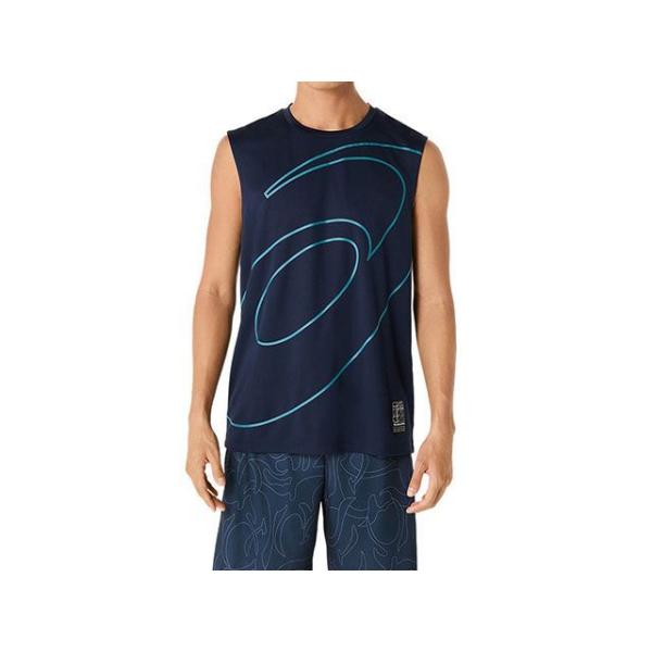 アシックス 2031E997 ドライノースリーブシャツ（MIDNIGHT） サイズ XL ASICS