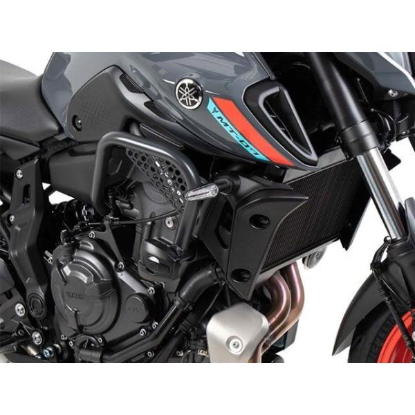 ヘプコ＆ベッカー MT-07 エンジンガード（アンスラサイト）クラッシュパッド付 HEPCO＆BEC...