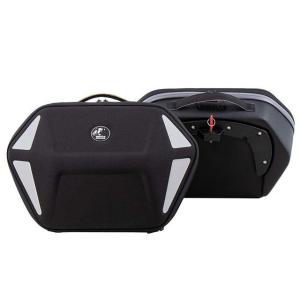 ヘプコ＆ベッカー サイドバッグ ロイスターネオ C-Bowサイドキャリア用 左右セット（グレージップ） HEPCO＆BECKER｜モトメガネYahoo!店