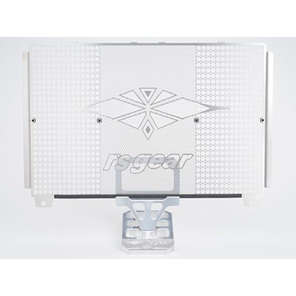 アールズギア ラジエターコアガード（ラージロゴ/シルバー） R’s GEAR