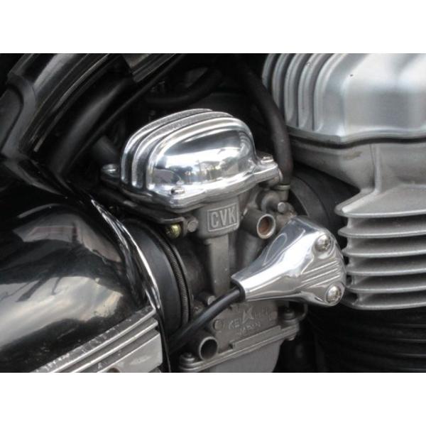 フォーク W650 キャブレタートップカバー for W650 ラウンデッドフィン 仕様 センサーカ...