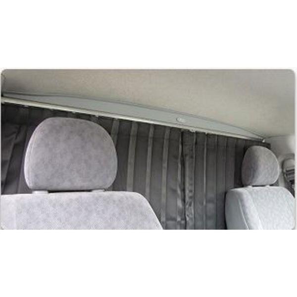 KAZZ-CREATION 8906BK パーテーションカーテンフルキット ブラック ハイエース 2...