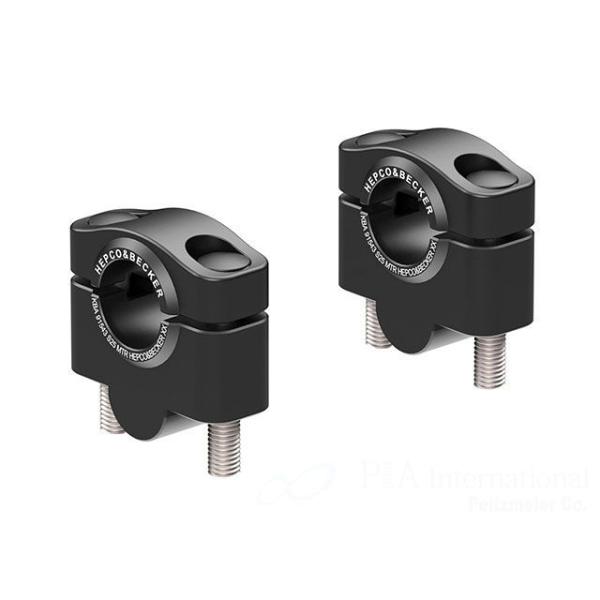 ヘプコ＆ベッカー ハンドルバーライザー 25mm（ブラック） HEPCO＆BECKER